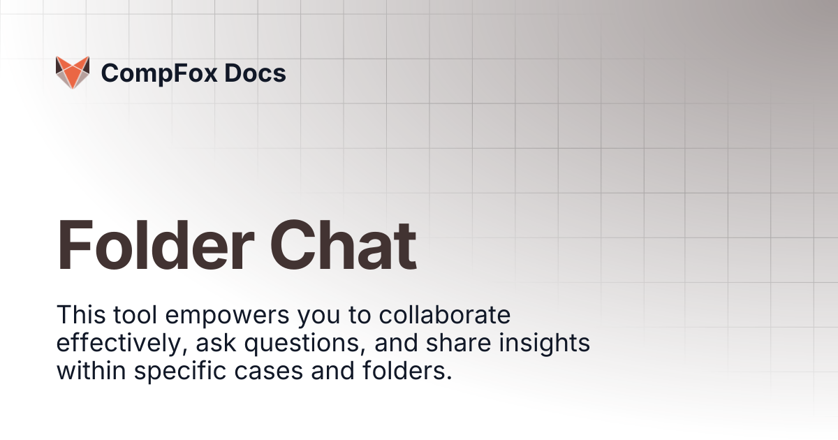 Folder Chat | CompFox Docs